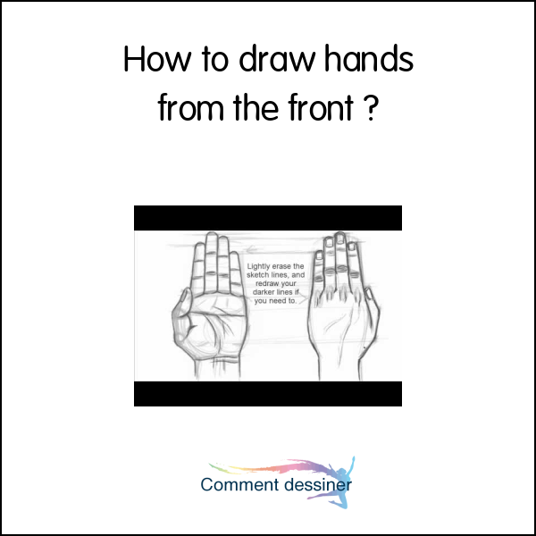 How to draw hands from the front